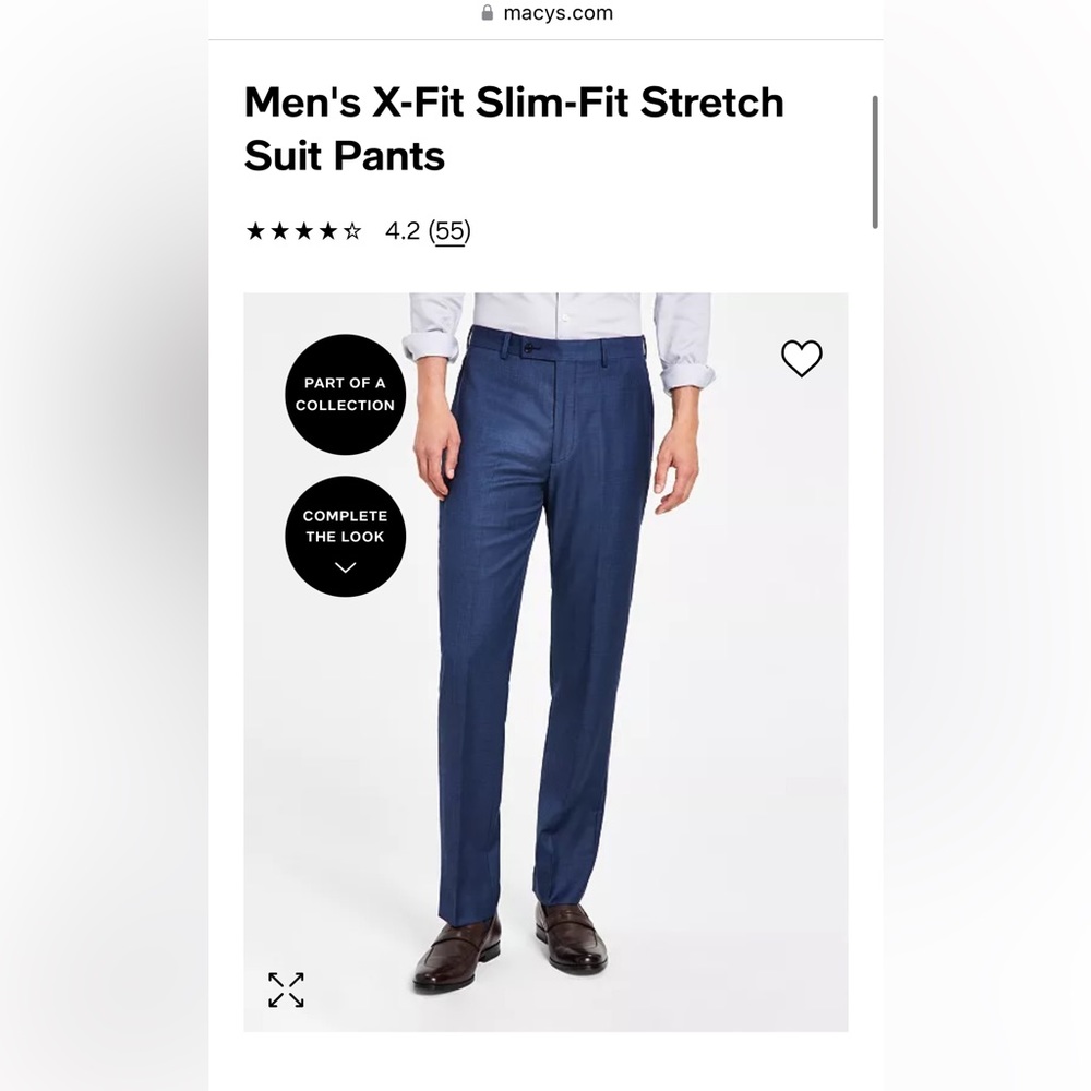 Calvin Klein X Slim Fit Navy Suit Pants BNWT